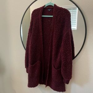 Oversized American Eagle Burgundy cardigan